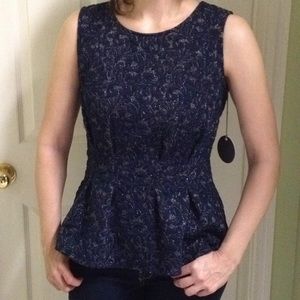 Anthropologie peplum top NWT